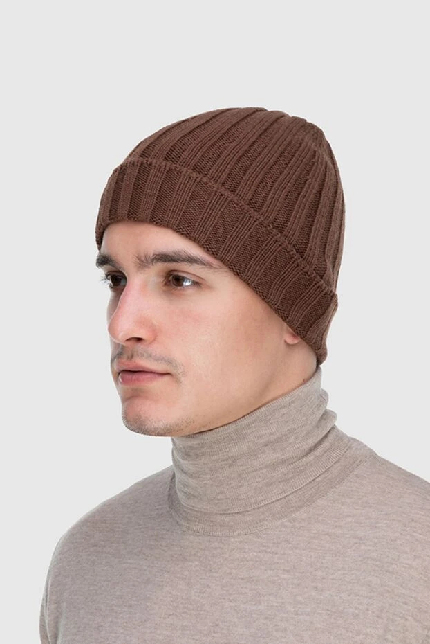 Gran Sasso man brown cashmere hat for men buy with prices and photos 172011 - photo 2