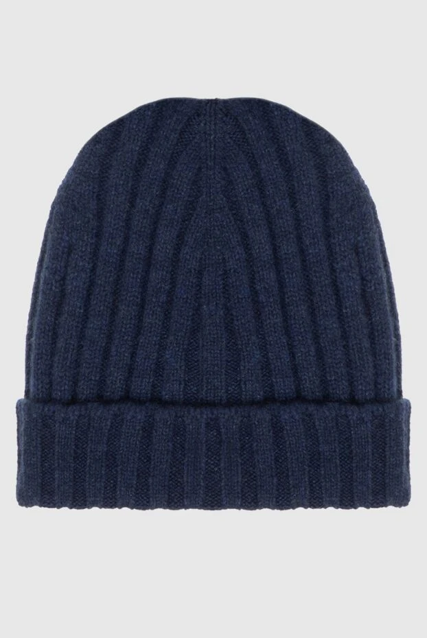 Gran Sasso мужские шапка из кашемира синяя мужская купить с ценами и фото 172013 - фото 1