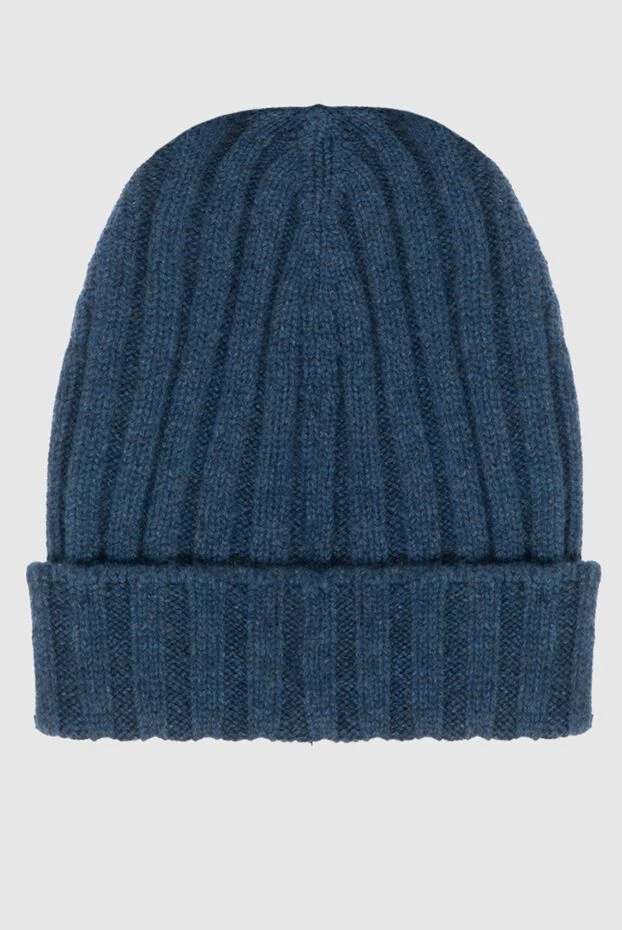 Gran Sasso мужские шапка из кашемира синяя мужская купить с ценами и фото 172015 - фото 1