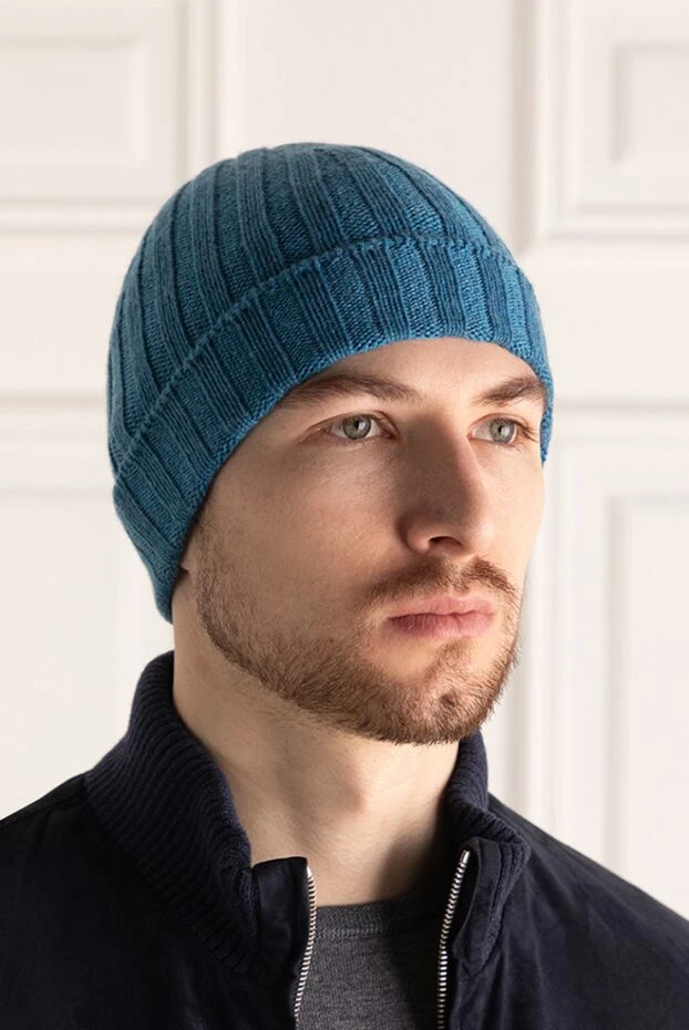 Gran Sasso man cashmere hat blue for men buy with prices and photos 172018 - photo 2