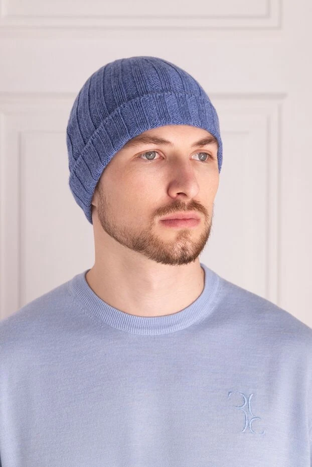 Gran Sasso man cashmere hat blue for men buy with prices and photos 172019 - photo 2