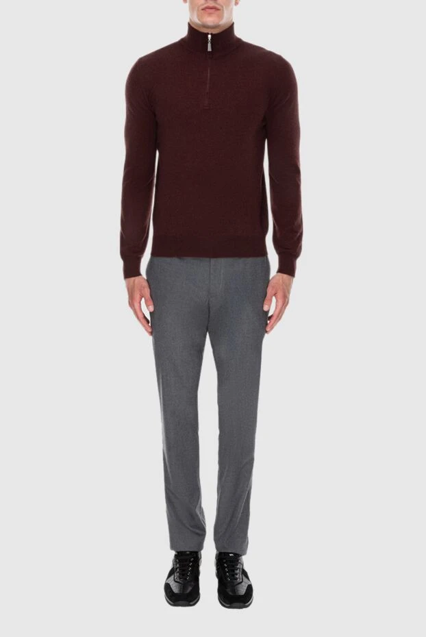 Gran Sasso man troyer wool, viscose and cashmere burgundy for men buy with prices and photos 172036 - photo 2