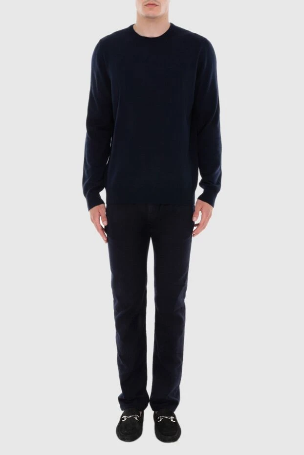 Gran Sasso man cashmere jumper blue for men 172041 - photo 2