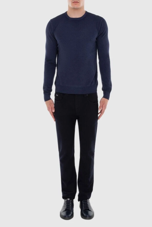 Gran Sasso man wool and cashmere jumper blue for men buy with prices and photos 172042 - photo 2