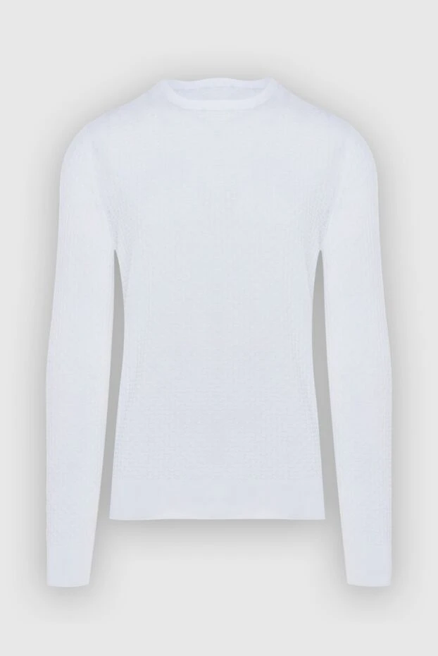 Gran Sasso white cotton jumper for men 172046 - photo 1