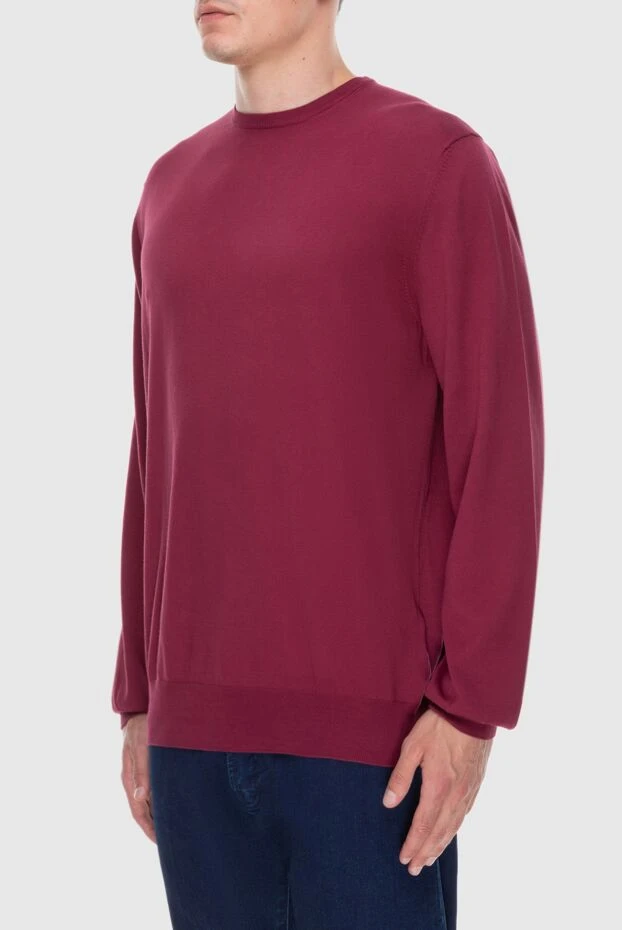 Gran Sasso men's jumper with a round neck and a knitted rib 196580 - photo 3