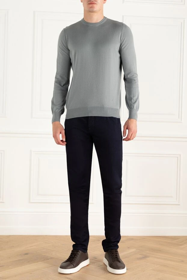 Gran Sasso man cotton jumper gray for men 172052 - photo 2