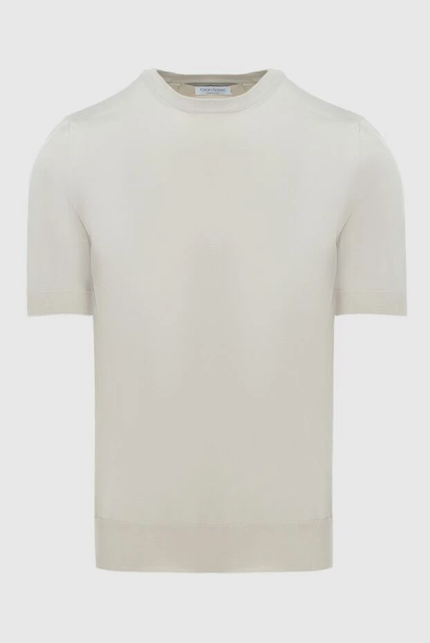 Gran Sasso man white cotton jumper for men buy with prices and photos 172054 - photo 1