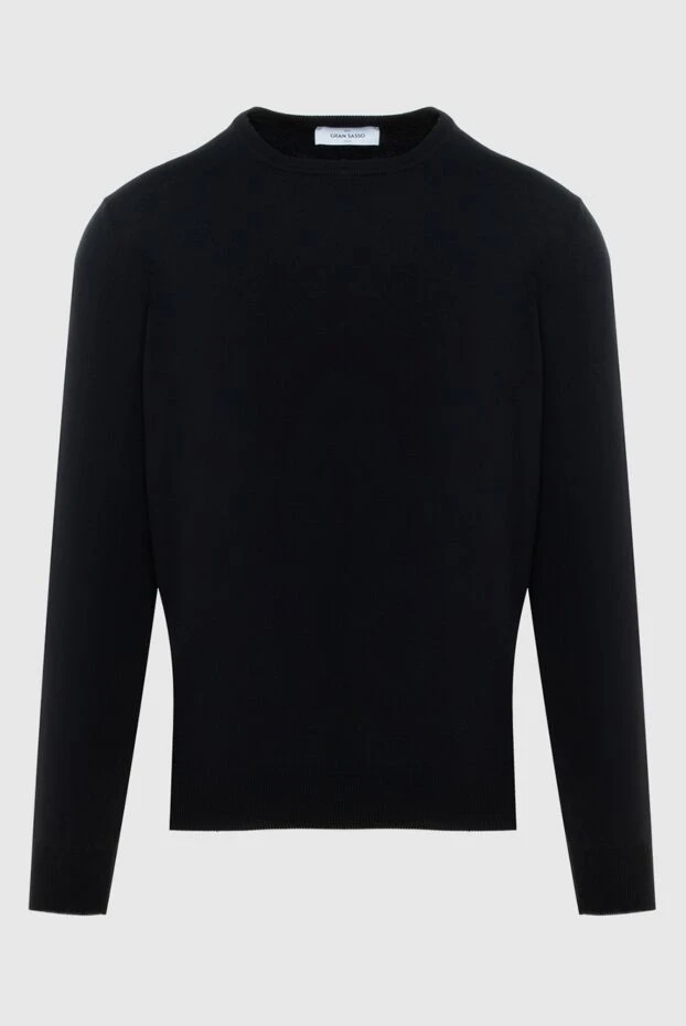 Gran Sasso man jumper cotton black for men buy with prices and photos 172061 - photo 1