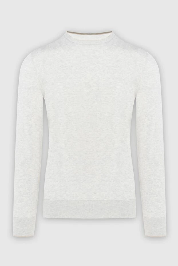 Gran Sasso man silk and cotton jumper white for men buy with prices and photos 172062 - photo 1