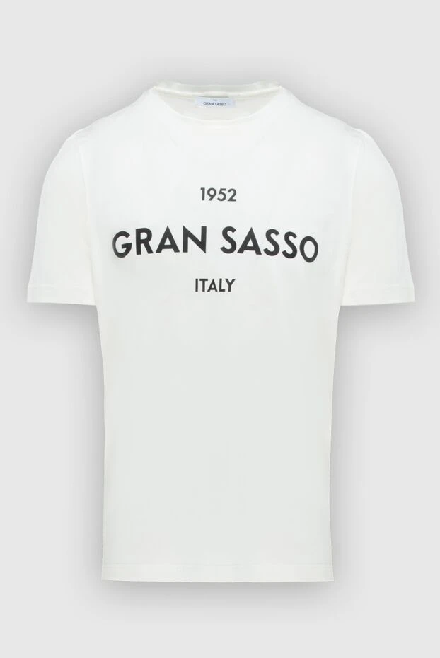 Gran Sasso man white cotton t-shirt for men buy with prices and photos 172064 - photo 1