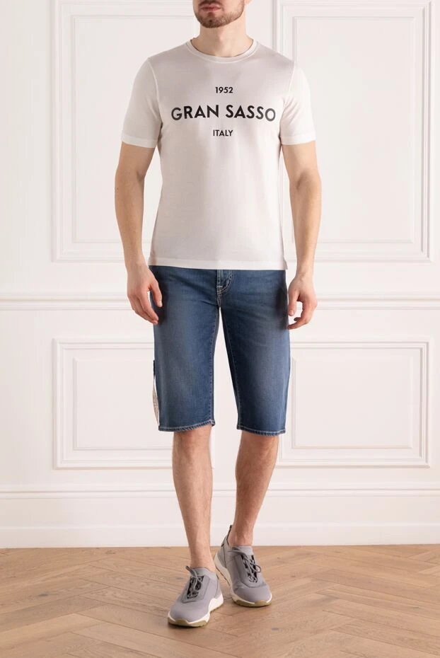 Gran Sasso man white cotton t-shirt for men buy with prices and photos 172064 - photo 2