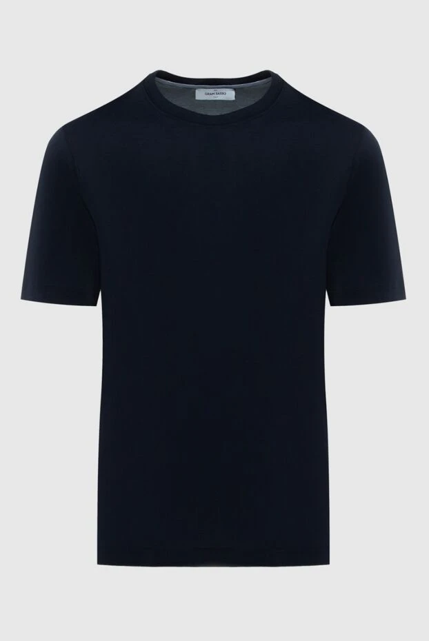 Gran Sasso man t-shirt cotton blue for men buy with prices and photos 172065 - photo 1