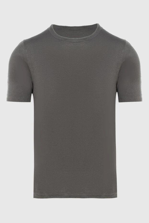 Gran Sasso linen gray t-shirt for men 172078 - photo 1