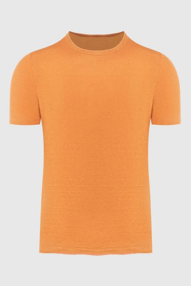 Gran Sasso мужские футболка льняная оранжевая мужская купить с ценами и фото 172079 - фото 1