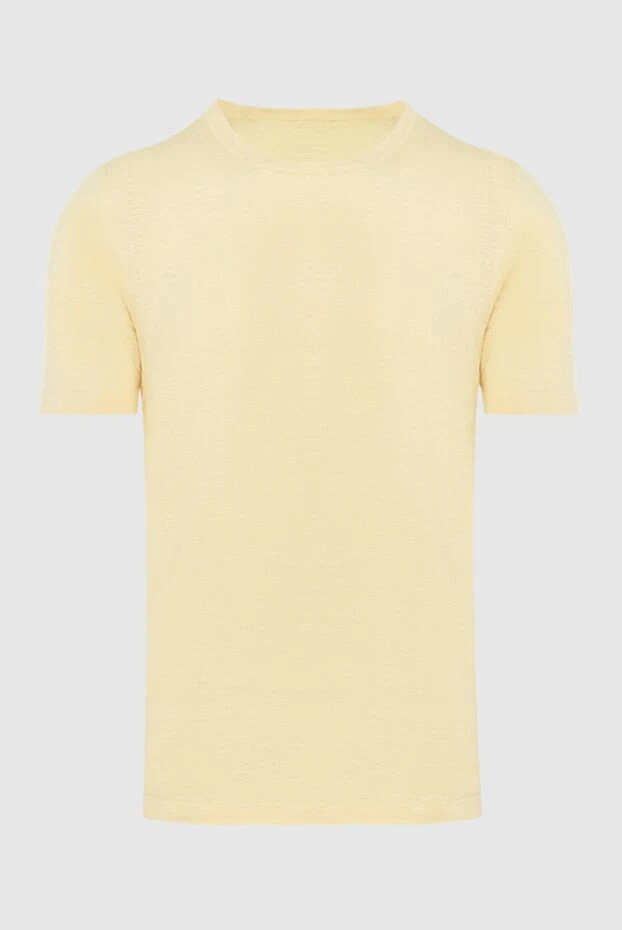 Gran Sasso man t-shirt linen yellow for men buy with prices and photos 172080 - photo 1