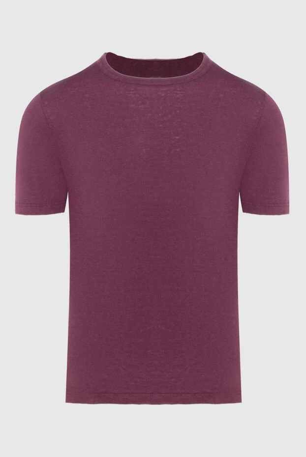 Gran Sasso red linen t-shirt for men 172083 - photo 1