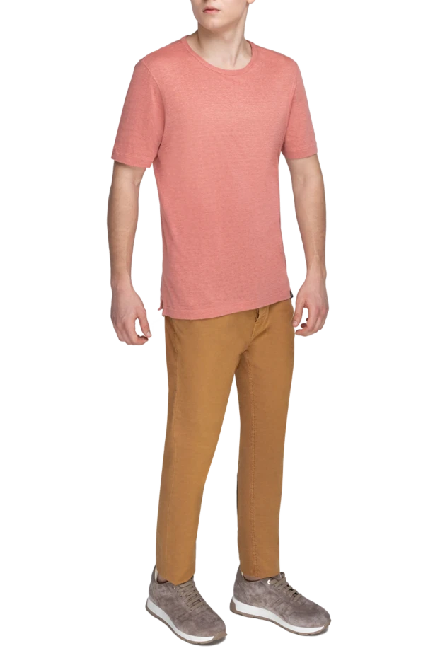 Gran Sasso man orange short sleeve jumper for men 172106 - photo 2