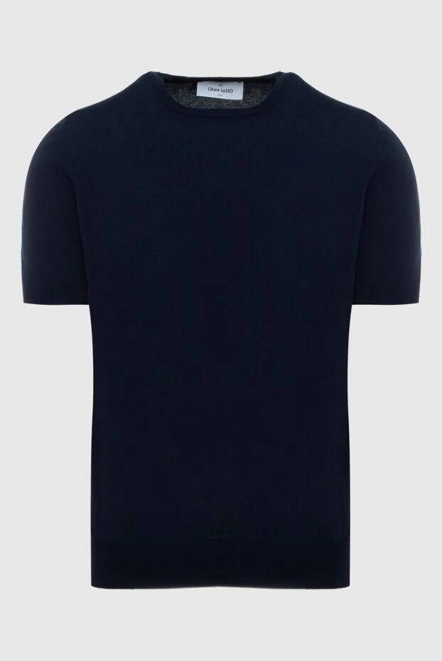 Gran Sasso man jumper with short sleeves blue for men buy with prices and photos 172093 - photo 1