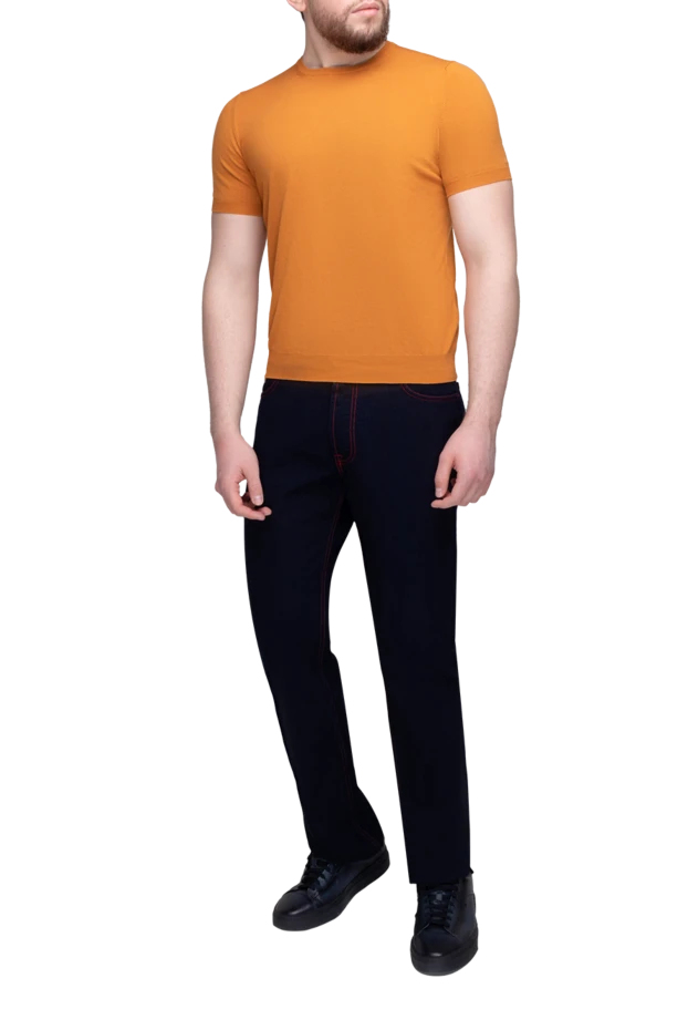 Gran Sasso man short sleeve jumper orange for men buy with prices and photos 172106 - photo 2