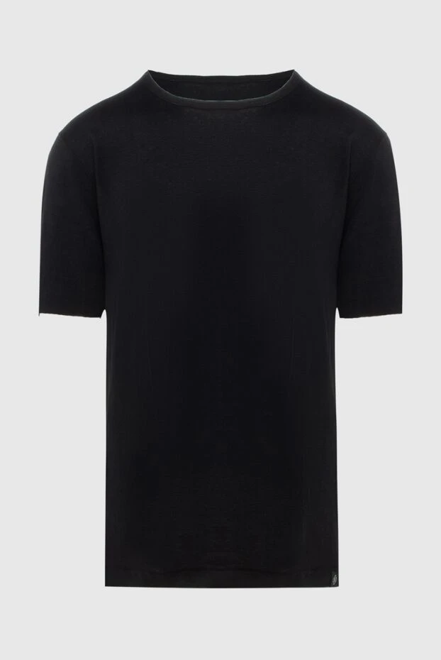 Gran Sasso black linen t-shirt for men 172109 - photo 1