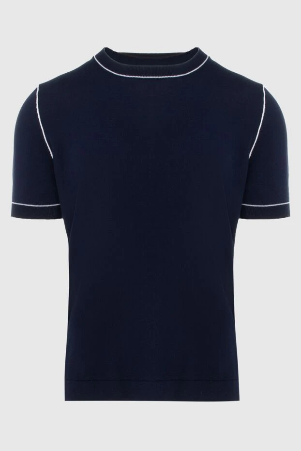 Gran Sasso short sleeve blue men's jumper 172110 - photo 1