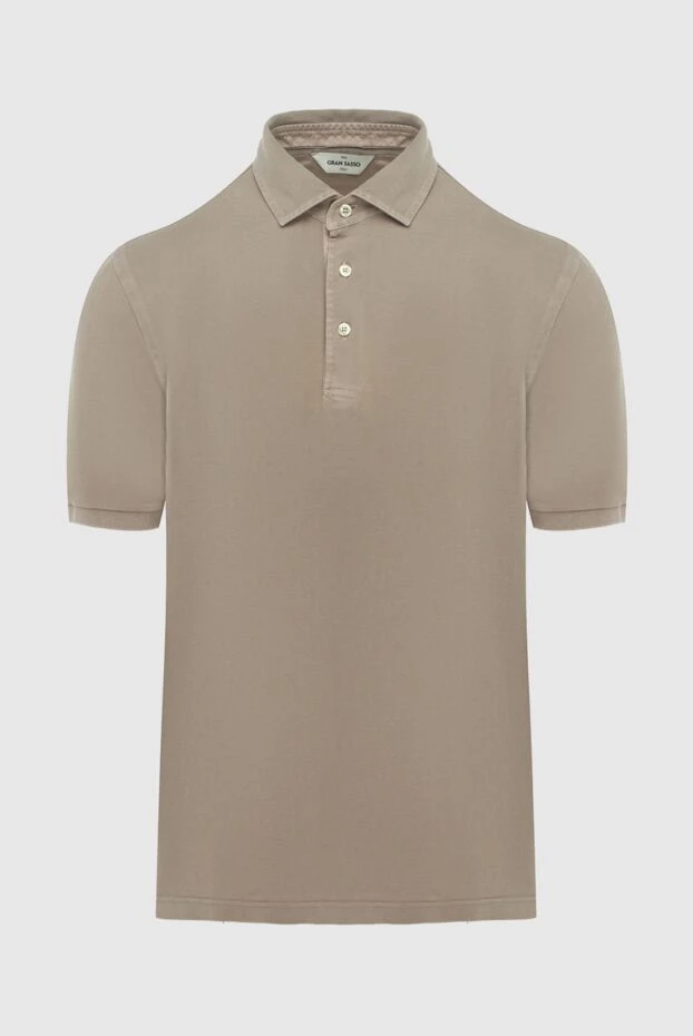 Gran Sasso cotton beige polo for men 196546 - photo 1