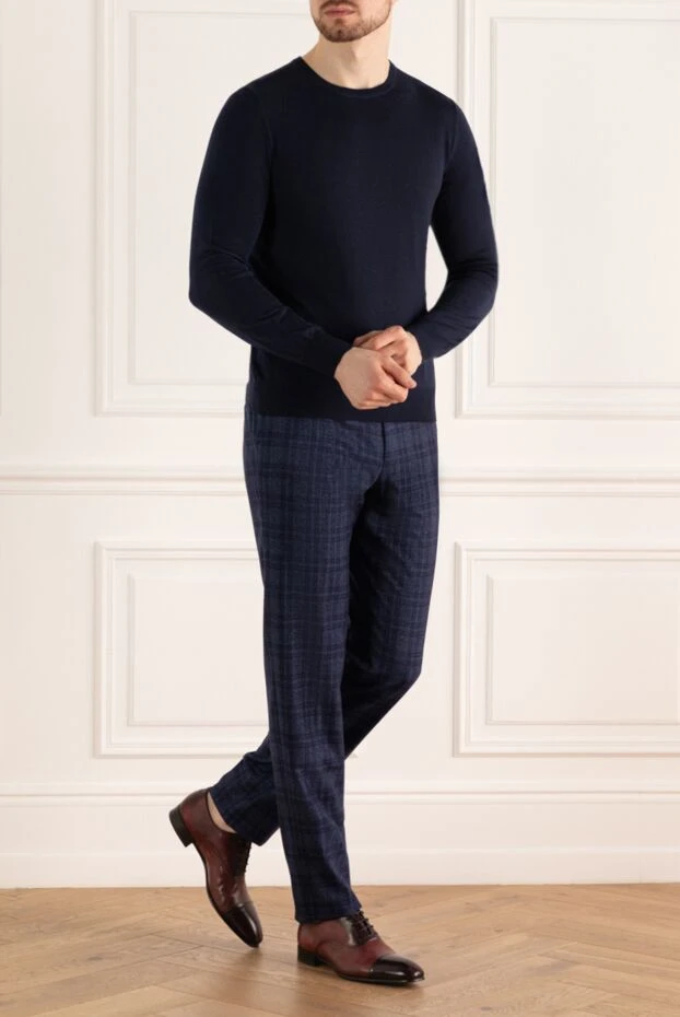 Gran Sasso man blue wool jumper for men buy with prices and photos 172118 - photo 2