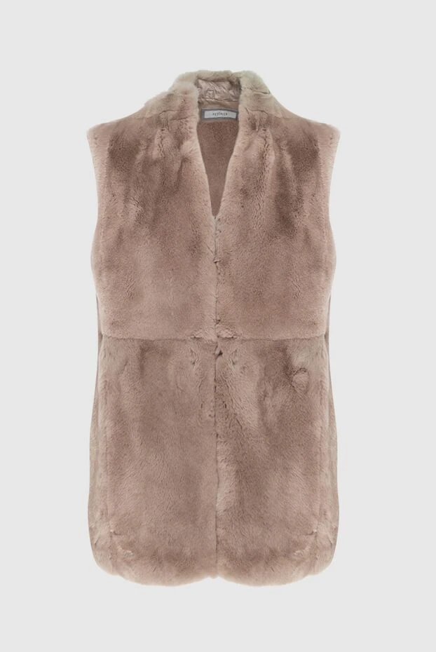 Peserico woman vest made of natural fur, beige, for women buy with prices and photos 172132 - photo 1