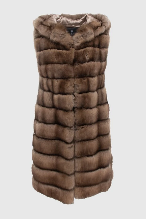 Fabio Gavazzi woman women's brown sable fur vest 172161 - photo 1