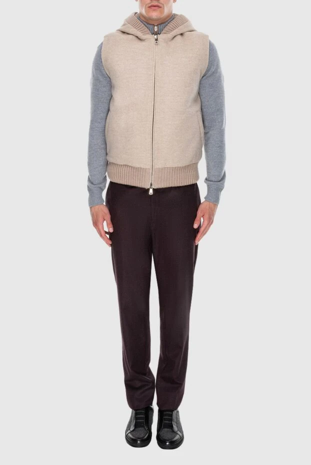 Fabio Gavazzi man cashmere vest beige for men buy with prices and photos 172168 - photo 2