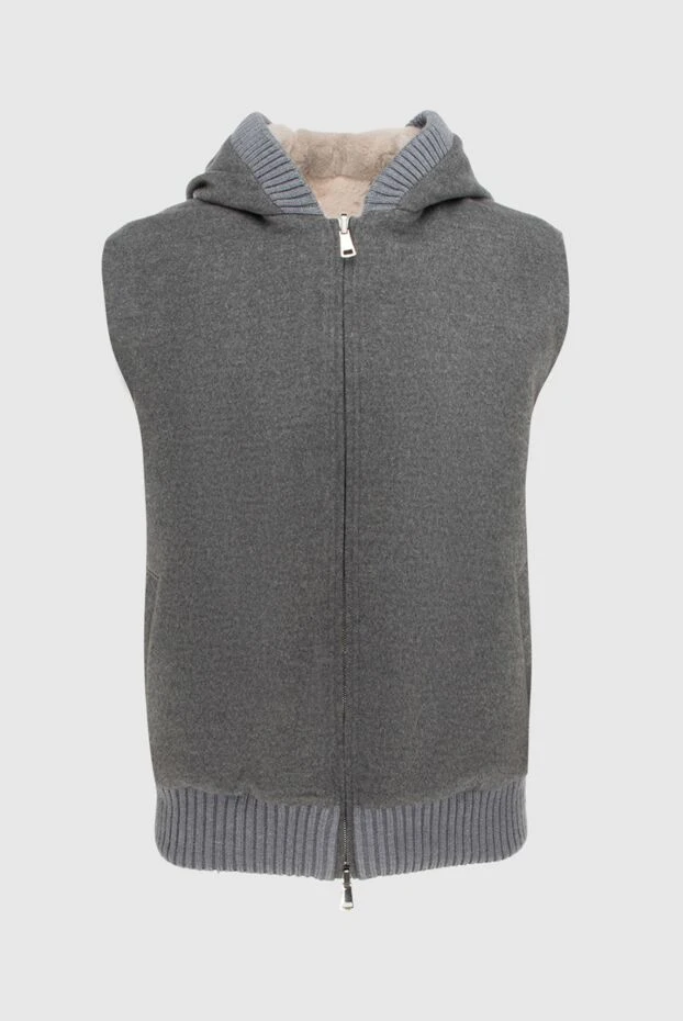 Fabio Gavazzi man cashmere vest gray for men buy with prices and photos 172169 - photo 1
