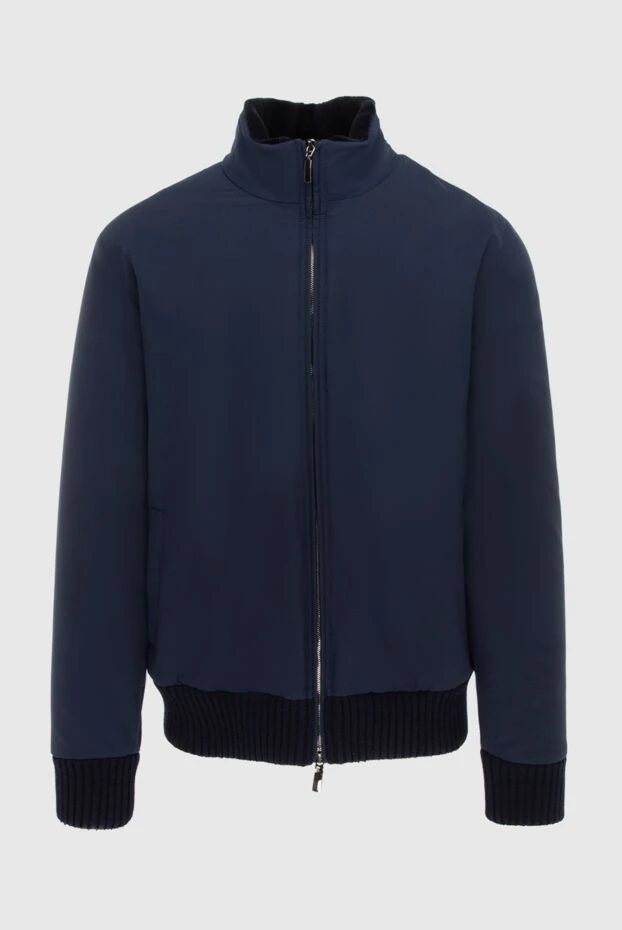 Fabio Gavazzi мужские куртка на меху из шёлка синяя мужская купить с ценами и фото 172175 - фото 1