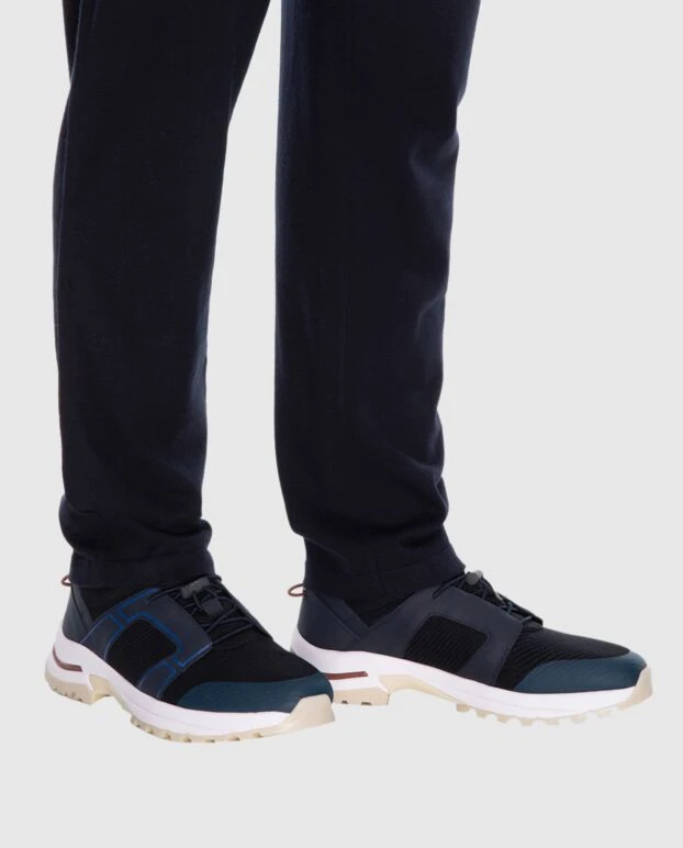 Loro Piana мужские кроссовки из текстиля синие мужские купить с ценами и фото 172200 - фото 2