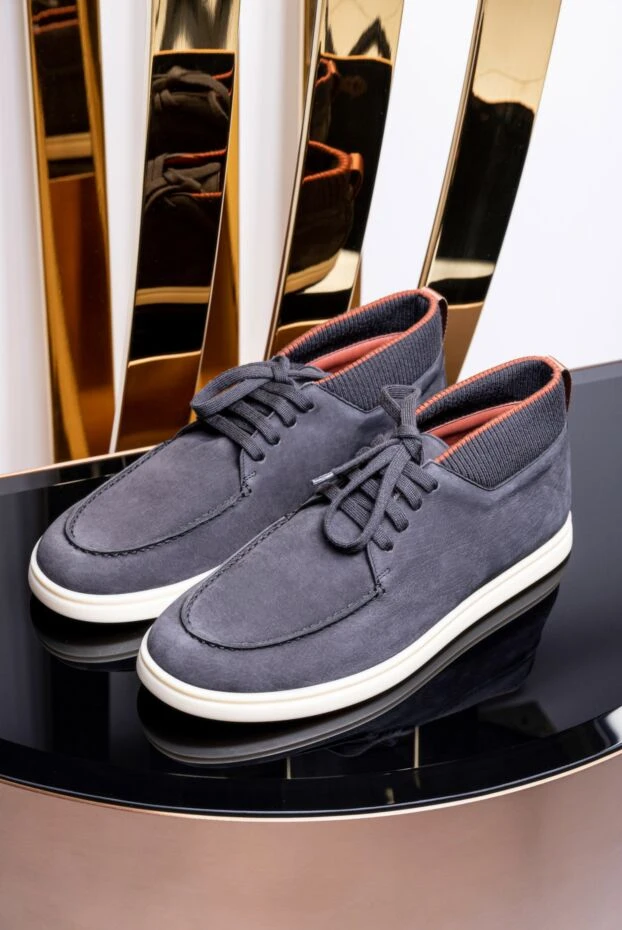 Loro Piana nubuck desert boots for men grey 172203 - photo 2