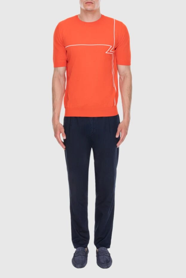 Zilli man jumper with short sleeves orange for men 172251 - photo 2