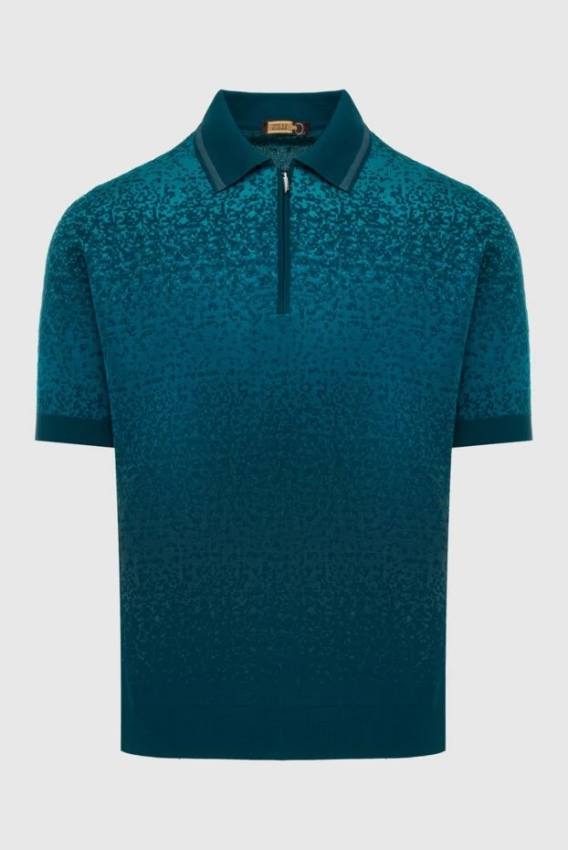 Zilli man cotton and silk polo green for men 172263 - photo 1