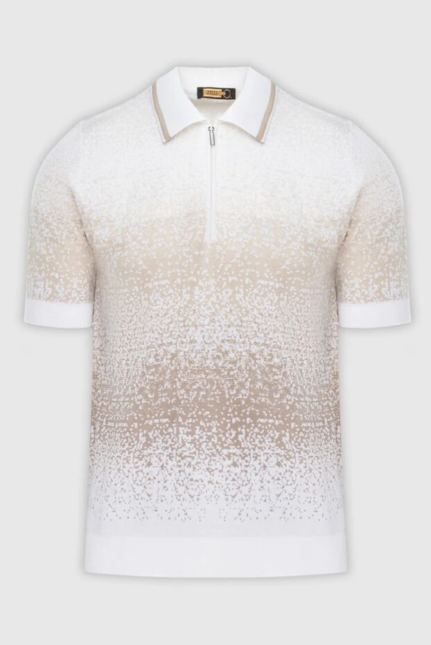 Zilli man white cotton and silk polo for men buy with prices and photos 172268 - photo 1