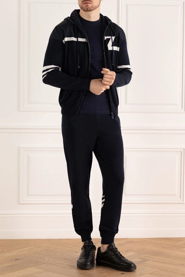 Zilli man blue men's sports suit made of cotton and polyamide buy with prices and photos 172286 - photo 2