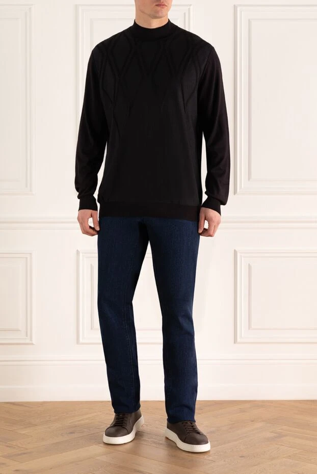 Zilli man stand-up collar jumper blue for men buy with prices and photos 172288 - photo 2