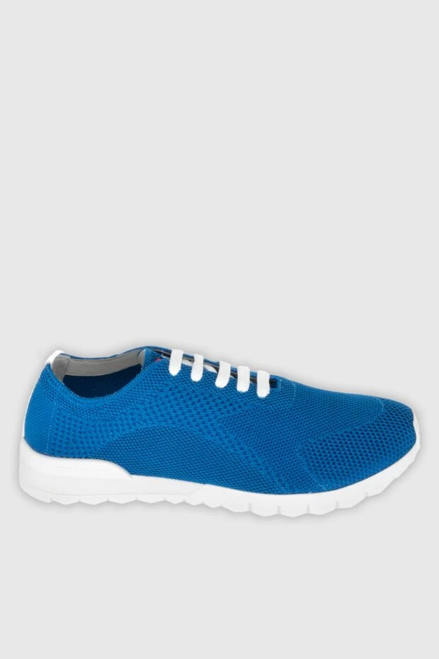 Kiton man blue textile sneakers for men 172295 - photo 1