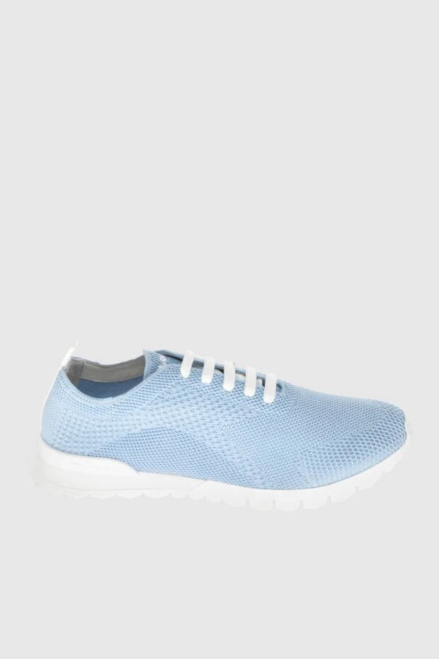 Kiton man blue textile sneakers for men 172300 - photo 1