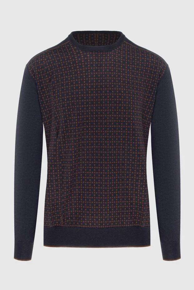 Stefano Ricci джемпер из кашемира и шелка серый мужской 172305 - фото 1