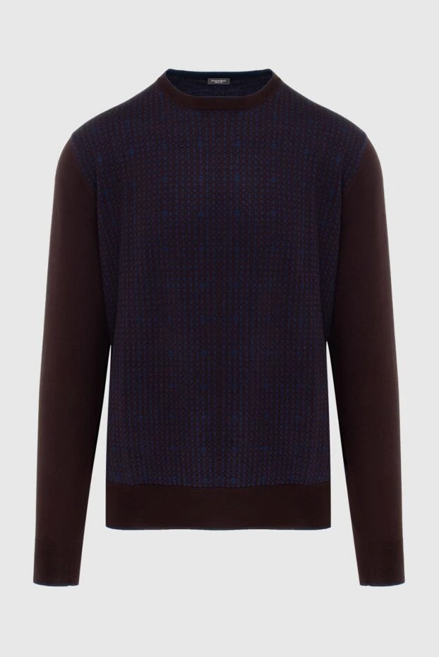 Stefano Ricci джемпер из кашемира и шелка коричневый мужской 172309 - фото 1