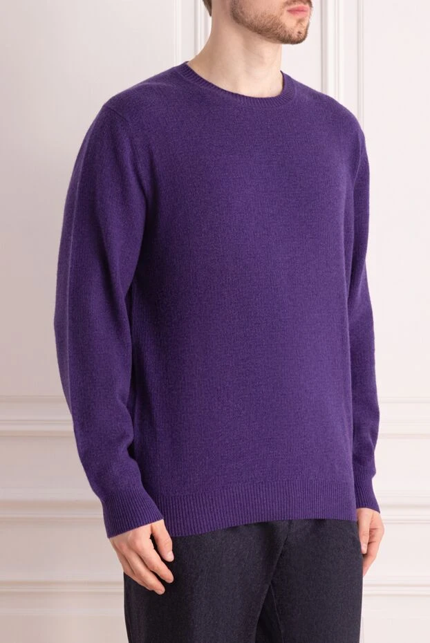 Stefano Ricci purple cashmere jumper for men 172312 - photo 3