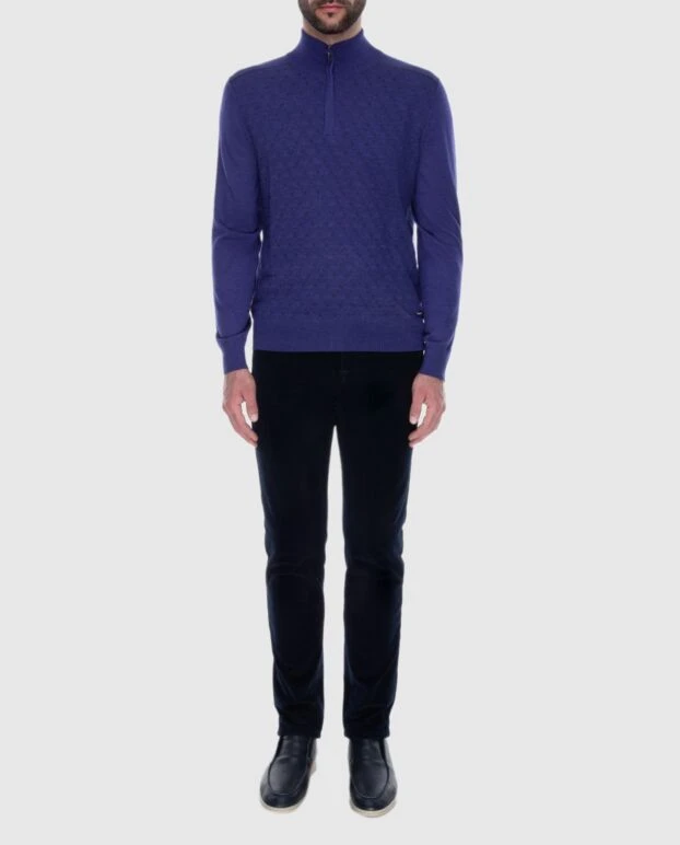 Stefano Ricci cashmere and silk tee for men purple 172319 - photo 2