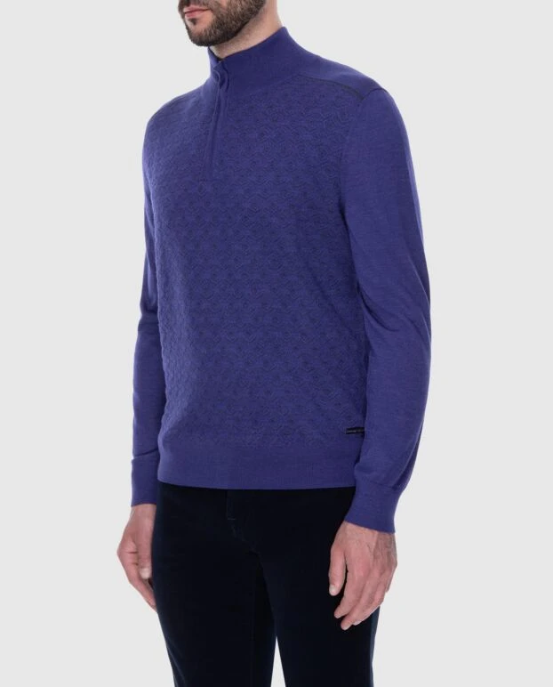 Stefano Ricci cashmere and silk tee for men purple 172319 - photo 3