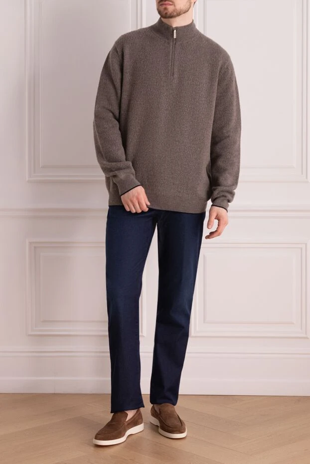 Stefano Ricci brown cashmere tee for men 172322 - photo 2