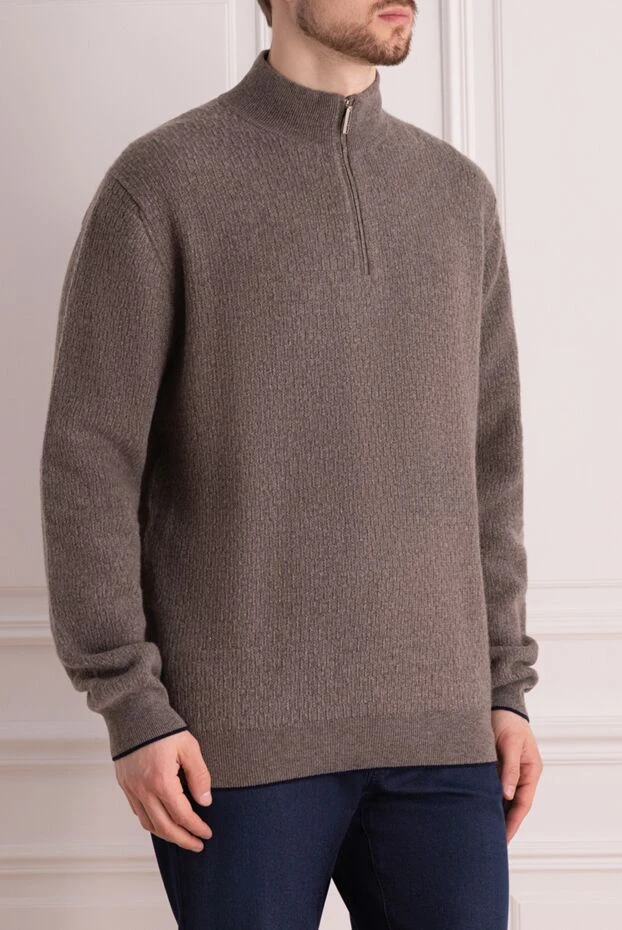 Stefano Ricci brown cashmere tee for men 172322 - photo 3