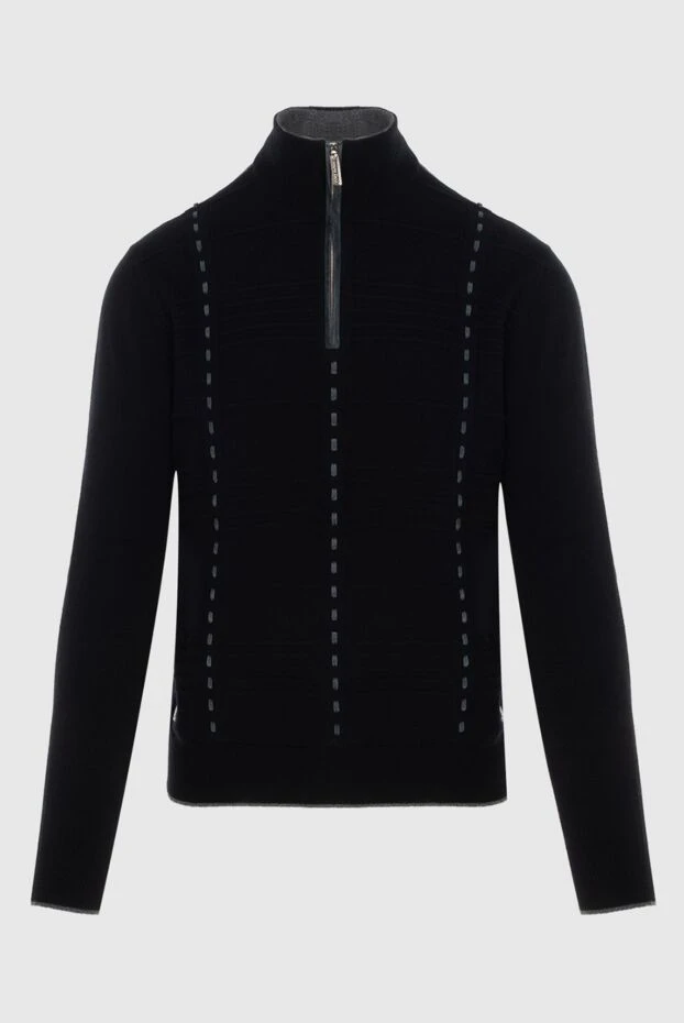 Тройер из кашемира и замши черный мужской - фото 1